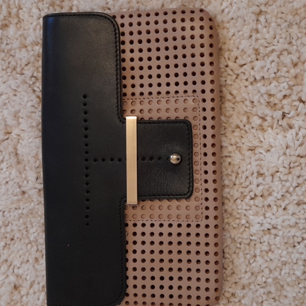 Ann Taylor leather clutch